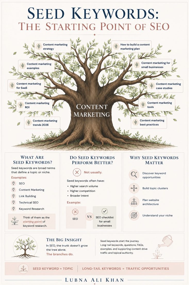 Seed Keywords infographic